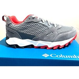 COLUMBIA IVO TRAIL BREEZE SHOE  WOMENS EARL GREY/JUICY  Sz 7 NIB